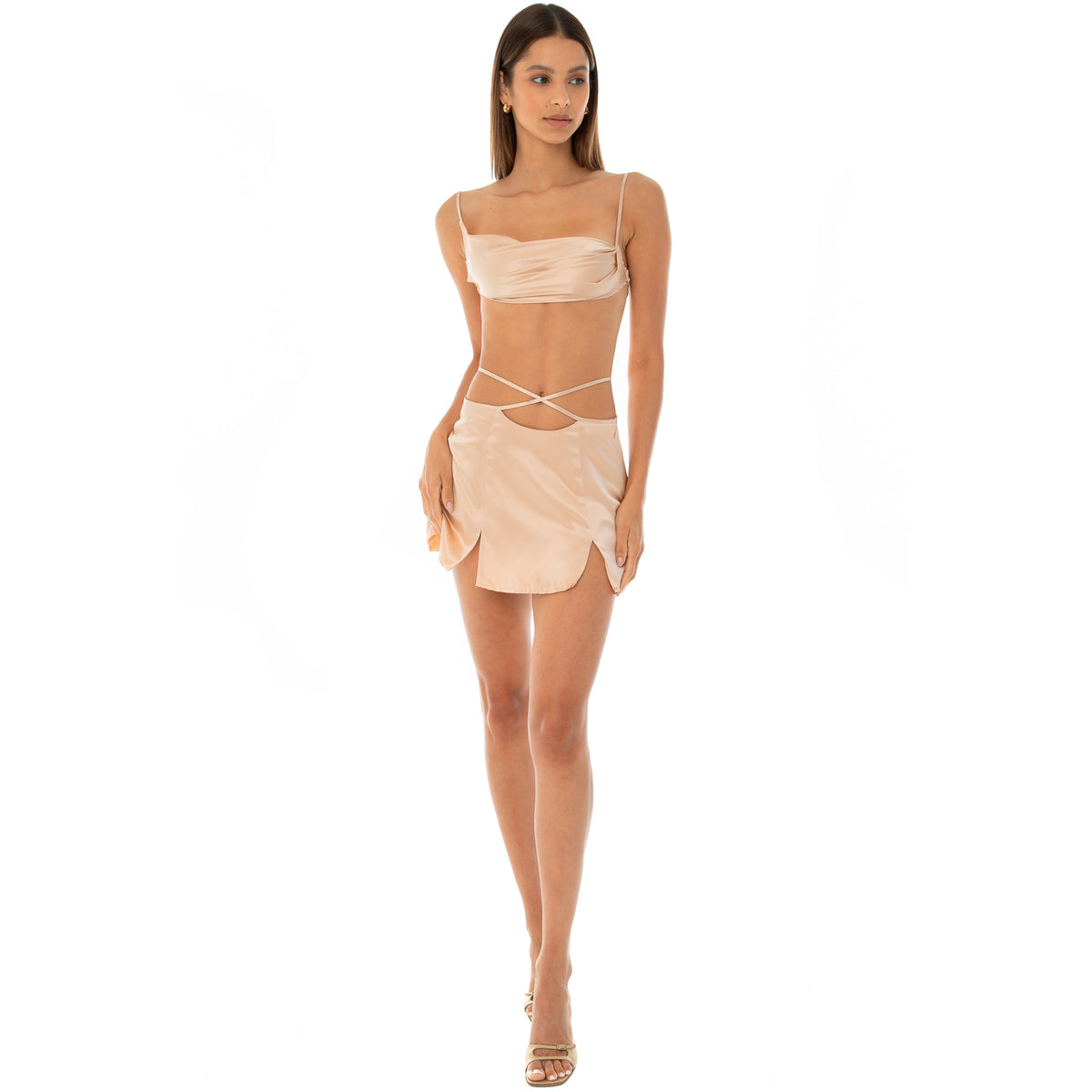 Are You Am I - Kitsi Skirt **fawn