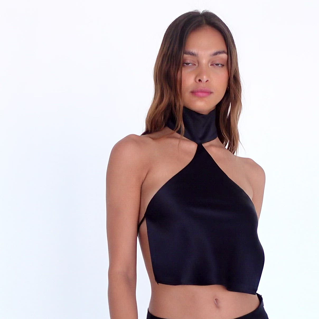 Are You Am I - Kiku Top **black