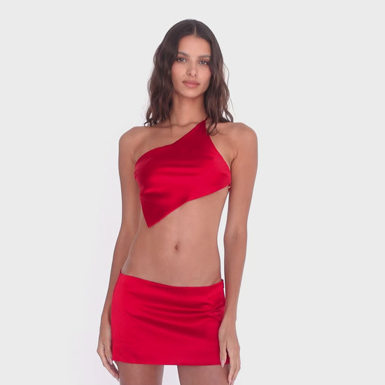 Are You Am I - Trysst Top **cherry-red